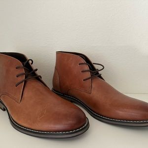 Express Brown Leather Chukka Boots